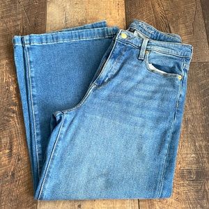 Universal Thread guest rose wide leg cropped jeans